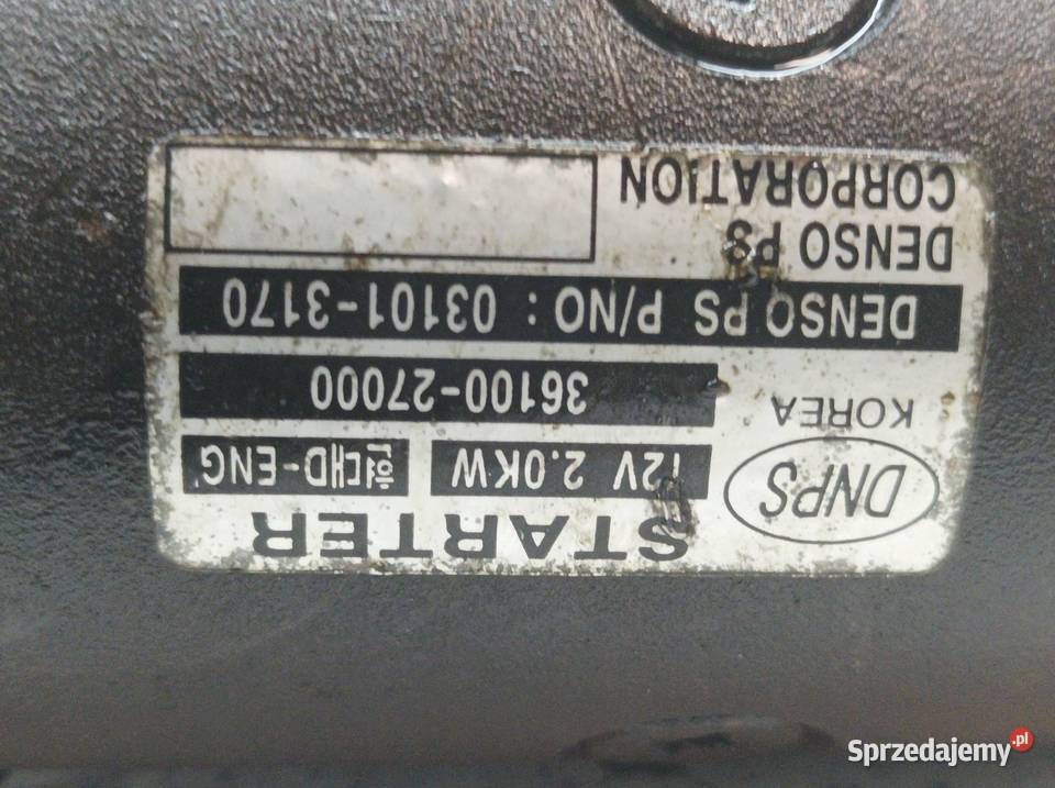 ROZRUSZNIK 3610027000 20 CRDI Hyundai Santa Fe I świętokrzyskie