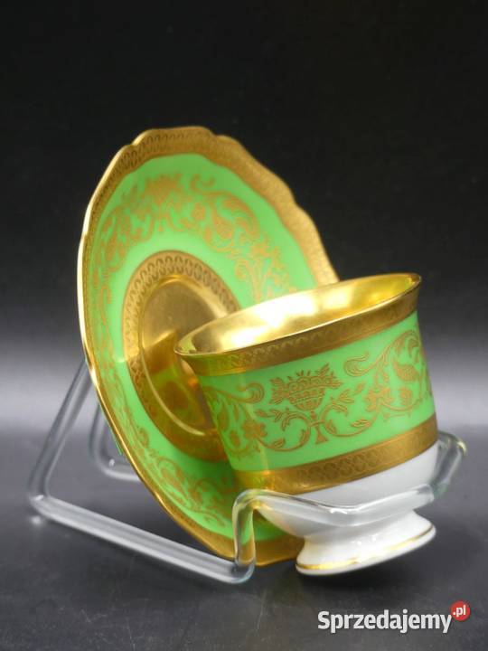 Zjawiskowa bogato złocona mokka Hutschenreuther sprzedam