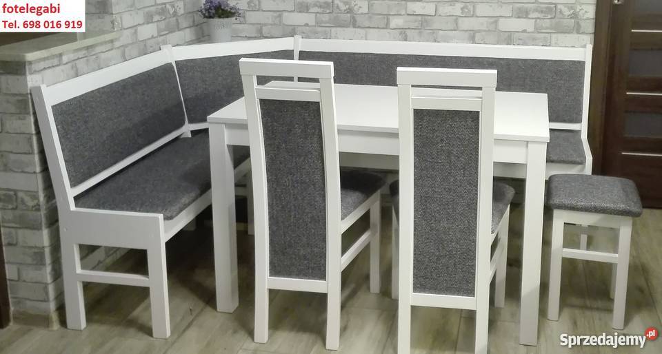 Rogówka narożnik kuchenny komplet krzesła stół N 8