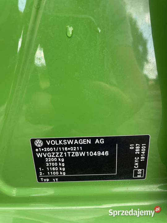 Volkswagen touran dsg Sępólno Krajeńskie