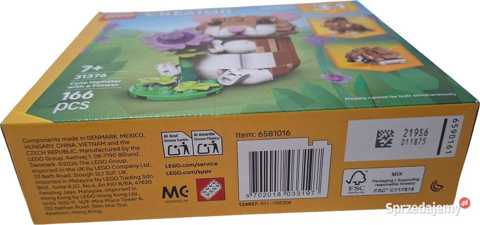 Klocki Lego Creator 3w1 Uroczy chomik z Lego Czeladź