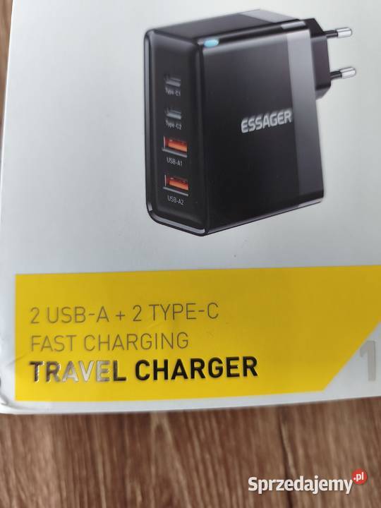 nowa ładowarka sieciowa Essager 100W 2x USBa i Sandomierz