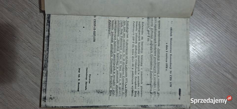 Instrukcja branżowa 1970 rzadki niski nakład PRL Łęczyca