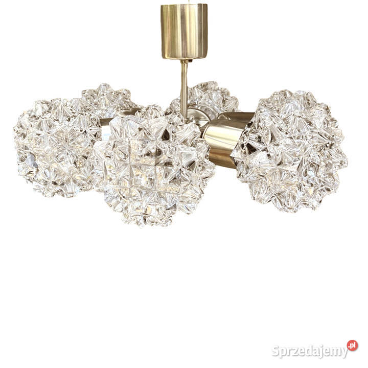 Żyrandol sputnik Kamenicky Senov Czechosłowacja Warszawa