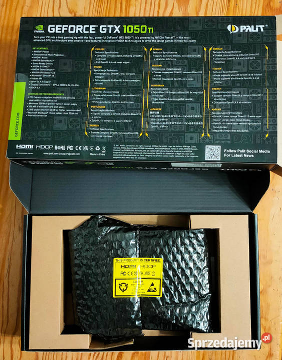 GeForce 1050Ti 4Gb GDDR5 Palit Storm X Sosnowiec