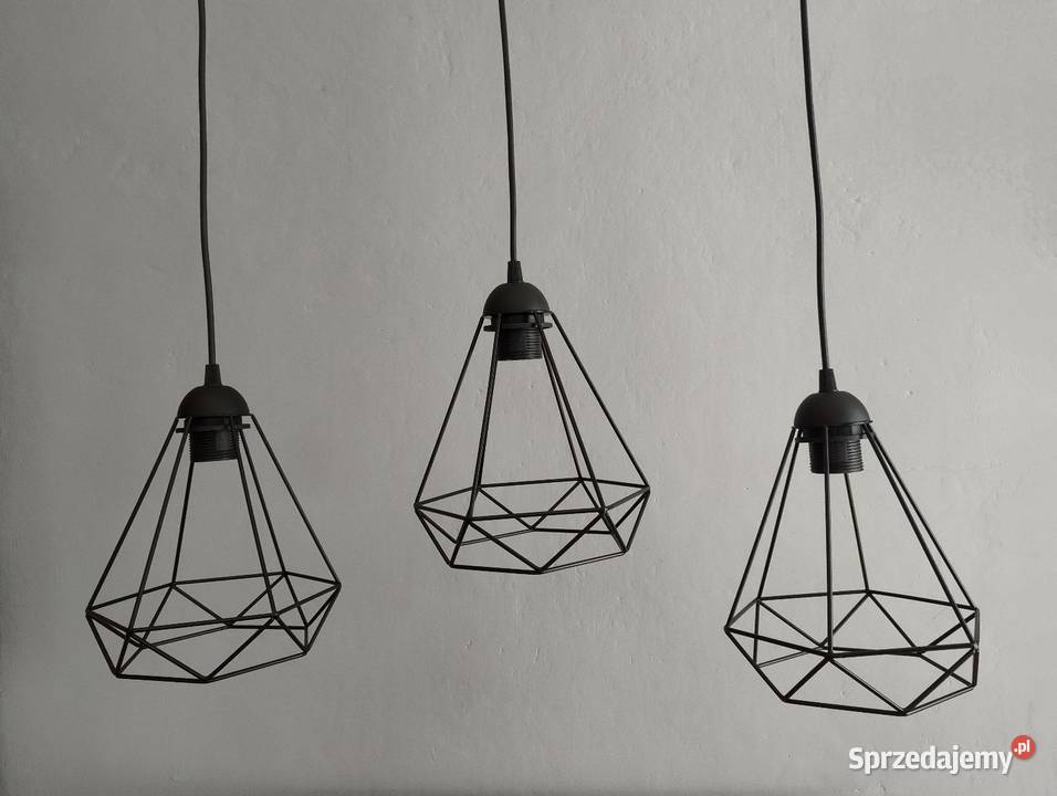 NOWA Nowoczesna Lampa sufitowa LOFT z drucianymi śląskie Blachownia sprzedam