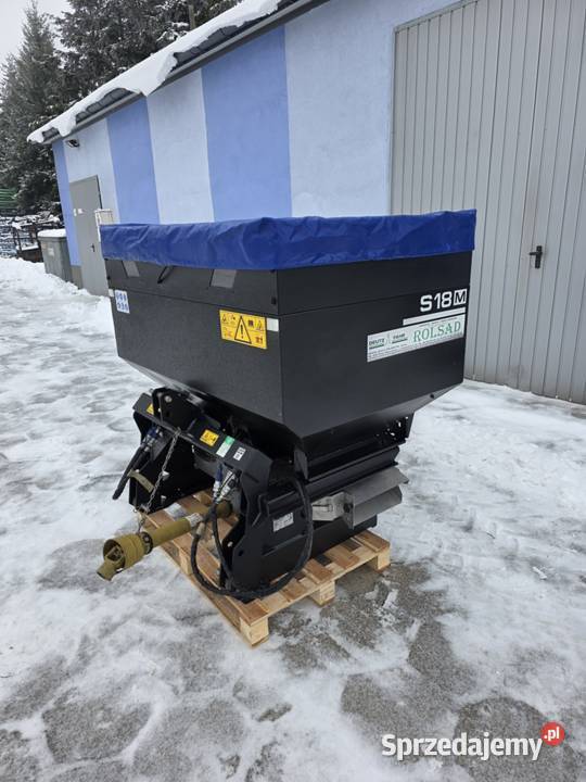 Rozsiewacz nawozów dwutarczowy sadowniczy DCM Nawożenie Rawa Mazowiecka