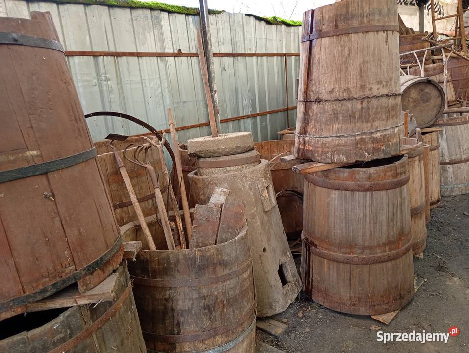 Starocie beczka niecka grabie drabina chodnik mazowieckie Mniszew