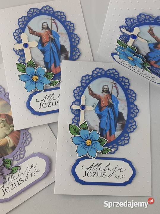 Wielkanoc Kartki ręcznie robione RELIGIJNE A6 Zbójno sprzedam