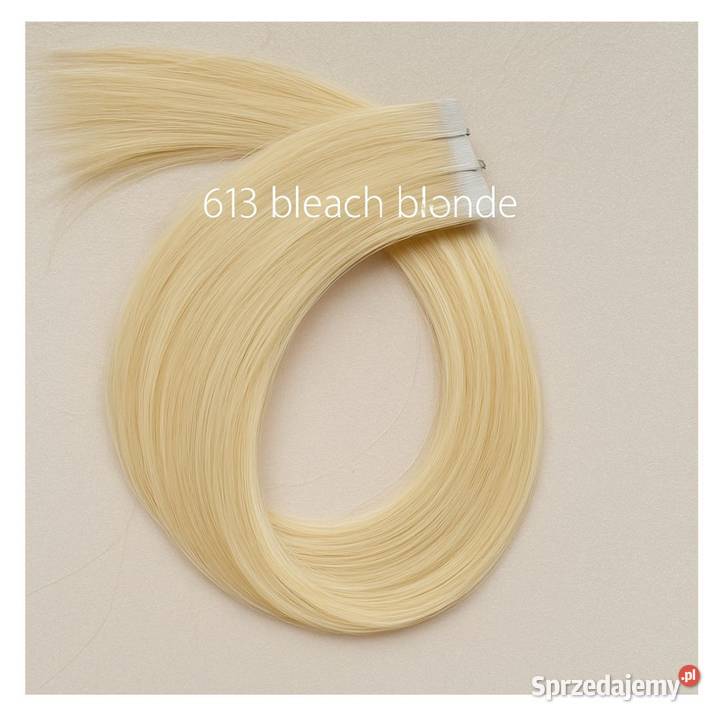 Sprzedam nowe włosy Tape On Najjaśniejszy blond Katowice