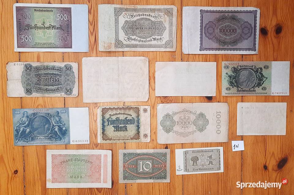 Zestaw Starych Banknotów N1 Gliwice