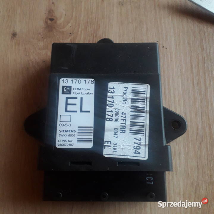 Moduł siemens 13170178 drzwi kierowcy Opel osobowe małopolskie Żabno