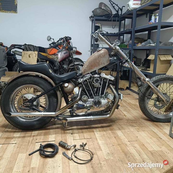 Harley Sportster Ironhead 77 Chopper sztywna Lublin
