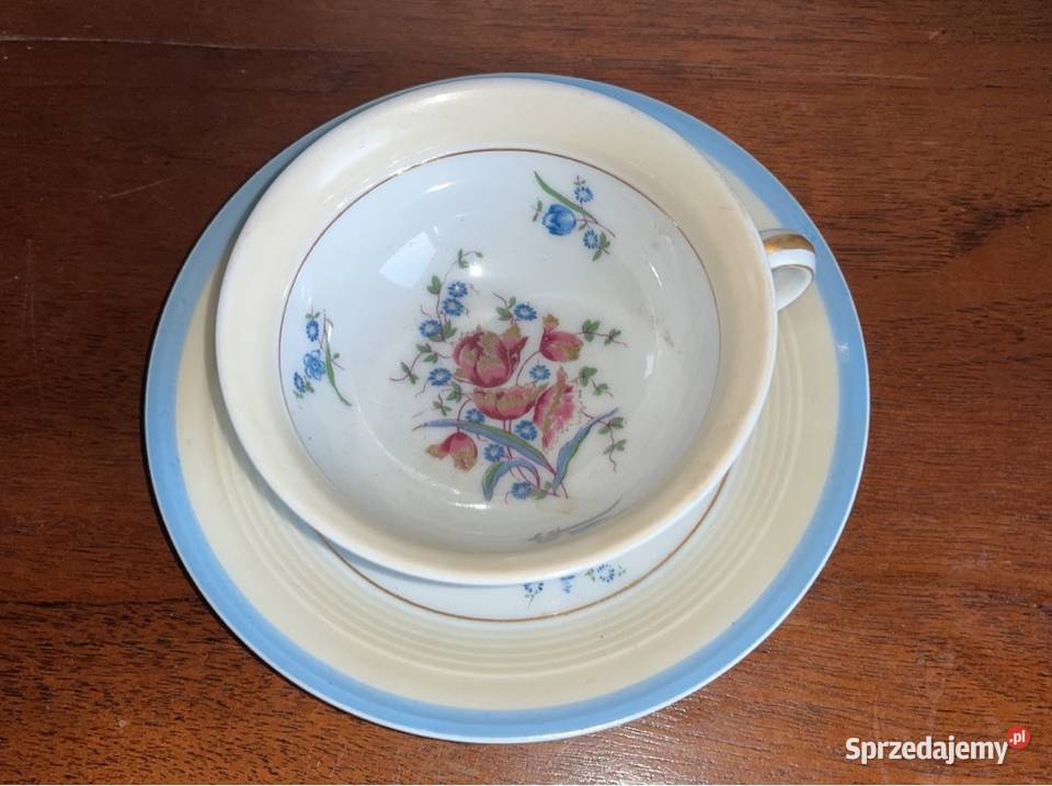 Filiżanka z talerzykiem Limoges Fra pomorskie Gdańsk