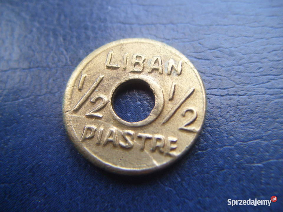 Stare monety 12 piastra 1941 Liban piękna