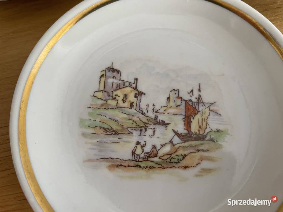Bavaria Geidlitz mały porcelanowy talerzyk Pruszcz Gdański