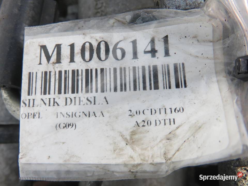 SILNIK OPEL INSIGNIA A 20 CDTI 160 A20DTH osobowe małopolskie sprzedam