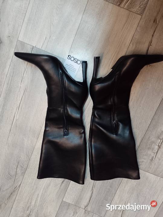 41 ASOS Design Czarne Kozaki szpilki wieczorowe 26.4cm Kraków