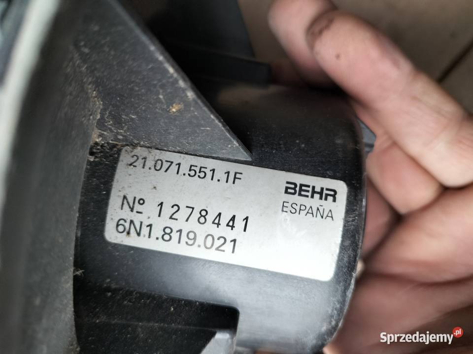 WENTYLATOR DMUCHAWA Vw Polo 6n 6N1819021 Kamień-Kolonia