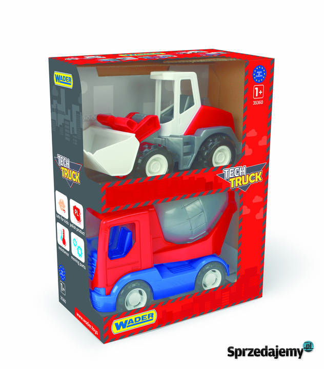 Wader Auto Tech Truck budowlane 2 w kartonie mix Bielsk Podlaski sprzedam
