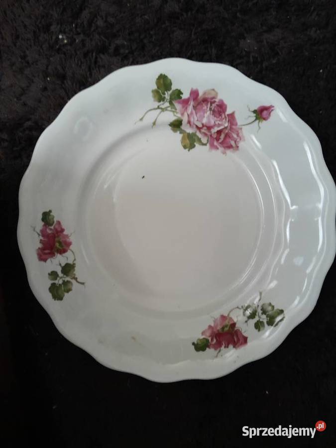 Duży talerzpatera porcelana PRL vintage Sosnowiec