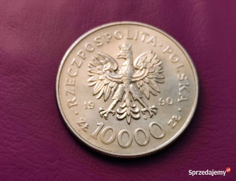 MonetaMonety RP 10000 ZŁOTYCH 1990 SOLIDARNOŚĆ Kolekcje Pruszków