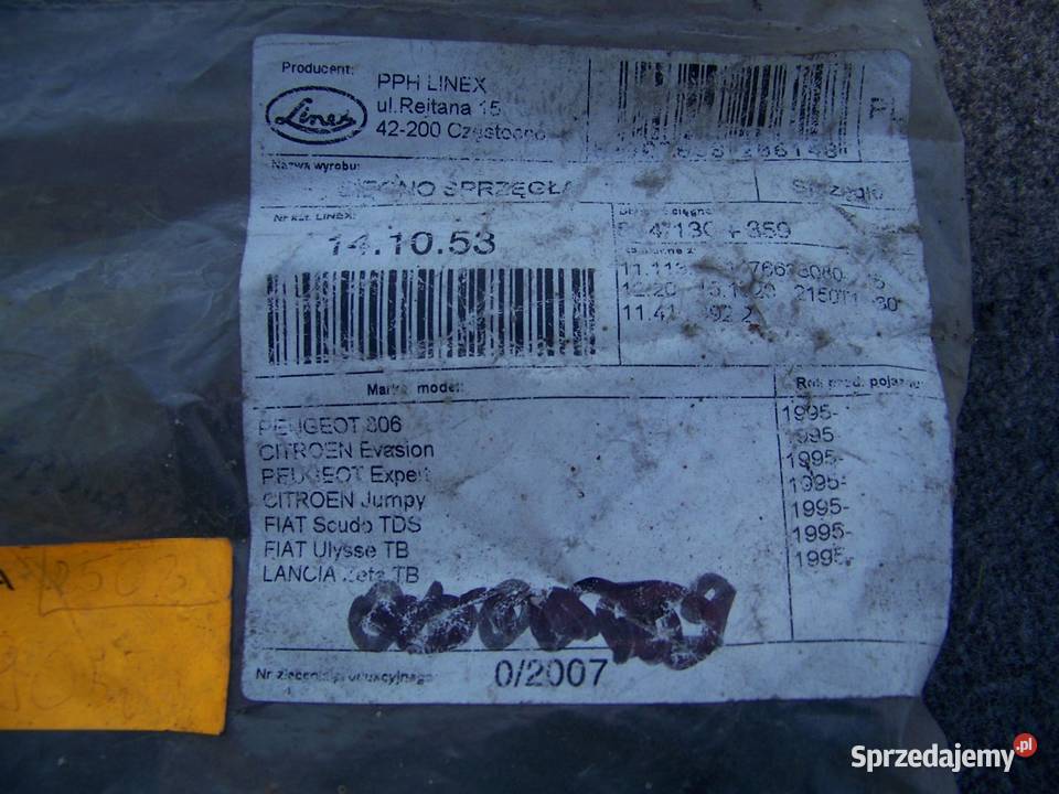 Linka sprzęgła Peugeot 806 Citroen Evasion Scudo podkarpackie Tarnobrzeg sprzedam