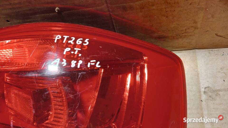AUDI A3 8P LIFT LAMPA TYŁ PRAWA 3D osobowe Zbierkowo