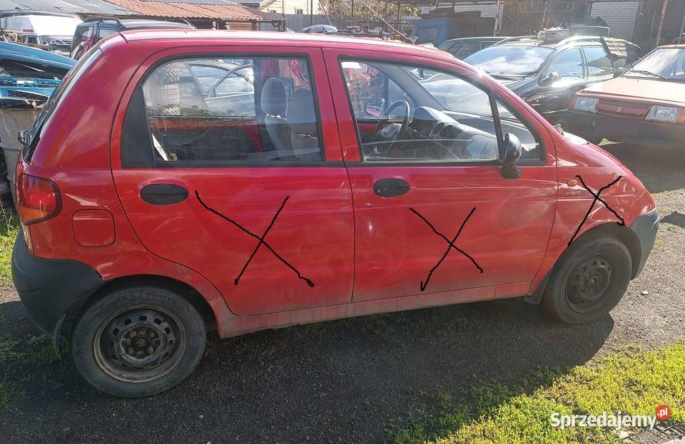 Daewoo Matiz na graty benzyna mazowieckie