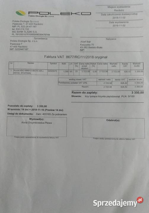 kocioł co na paliwo stałe Bielsko-Biała