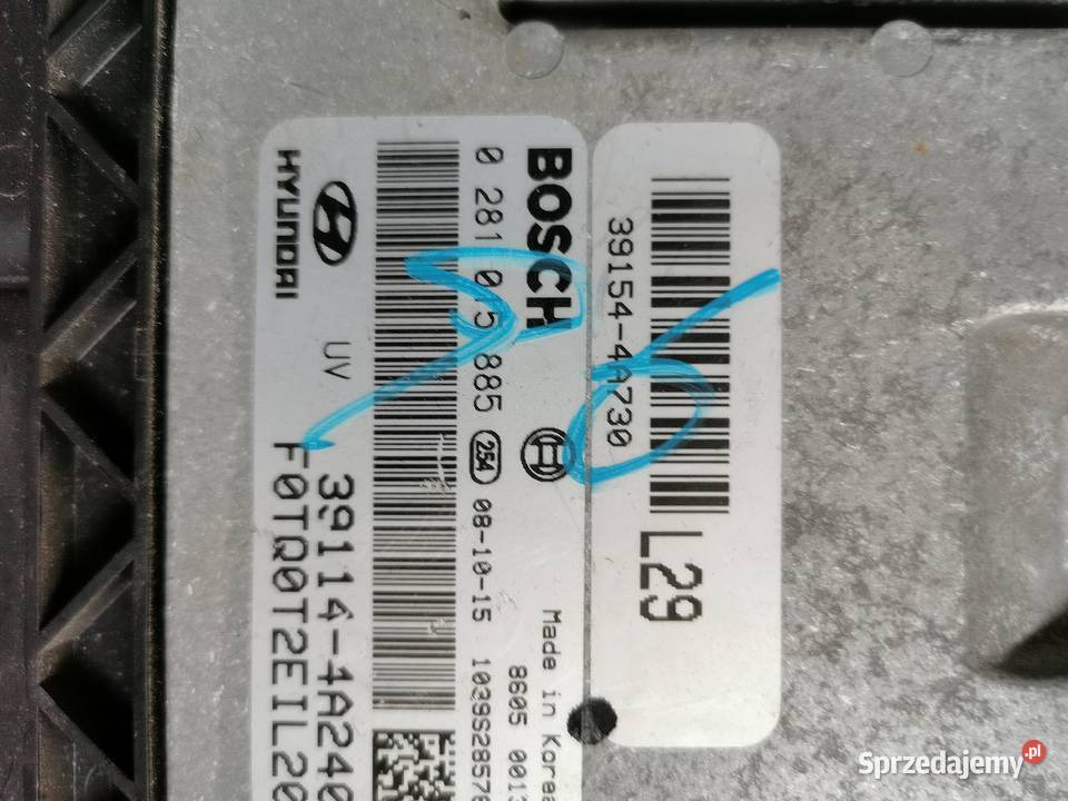 KOMPUTER STEROWNIK SILNIKA HYUNDAI H1 0281015885 zachodniopomorskie Złocieniec