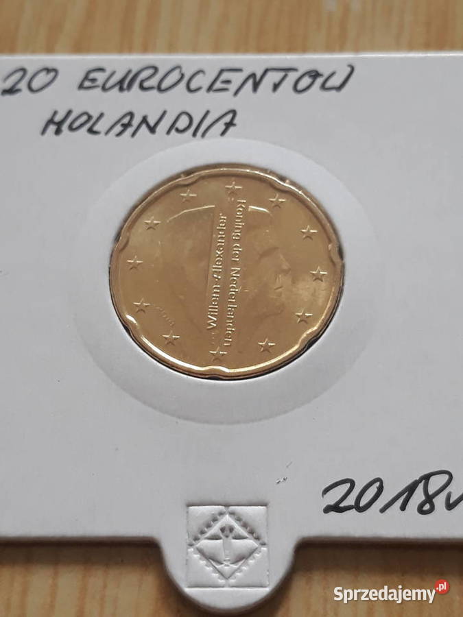 20 Eurocentów Holandia 2018 r Numizmatyka Konin