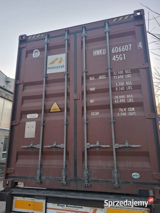 Kontener morski 12 metrów 40 High Cube HC Łowicz sprzedam