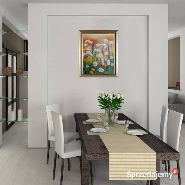 Obraz olejny Łączka Lublin