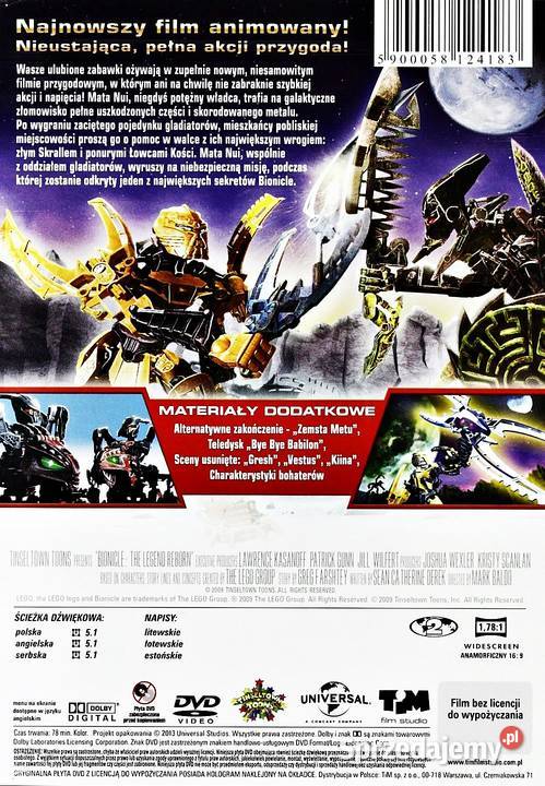 BIONICLE NARODZINY LEGENDY Kalisz