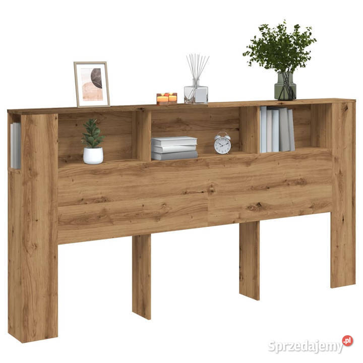 Zagłówek z półkami dąb artisian 200x185x1025 Warszawa