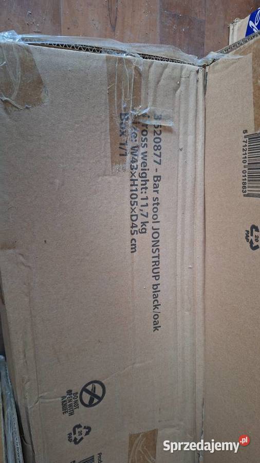 2x Krzesła barowe JYSK JONSTRUP BlackOak NOWE w Bytom