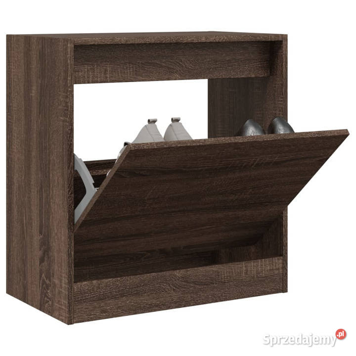 Szafka na buty brązowy dąb 60x34x635 WM839944
