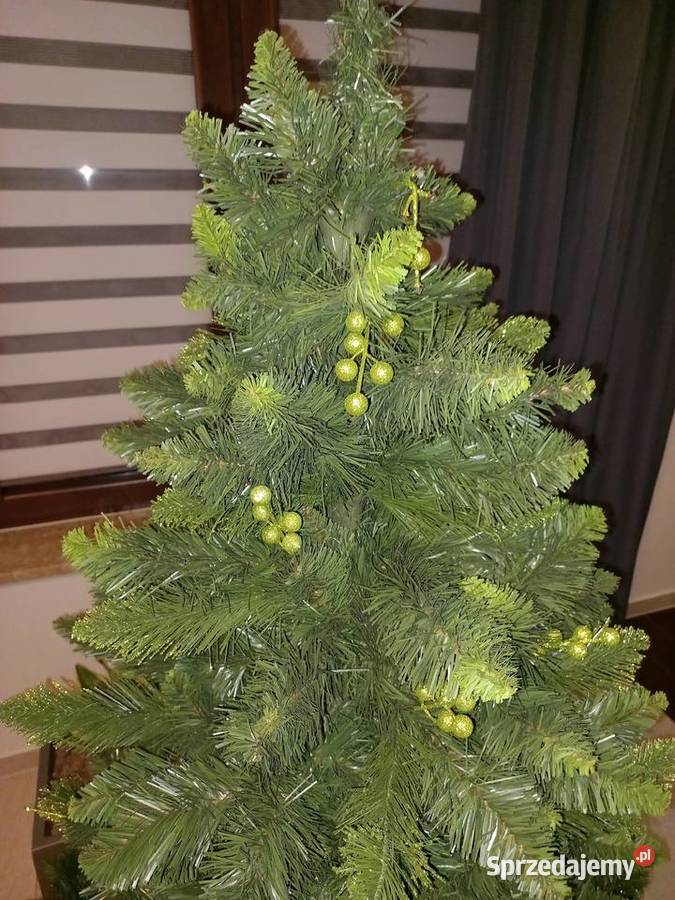 CHOINKA Sztuczna 170 ze stojakiem bombkami i Białystok