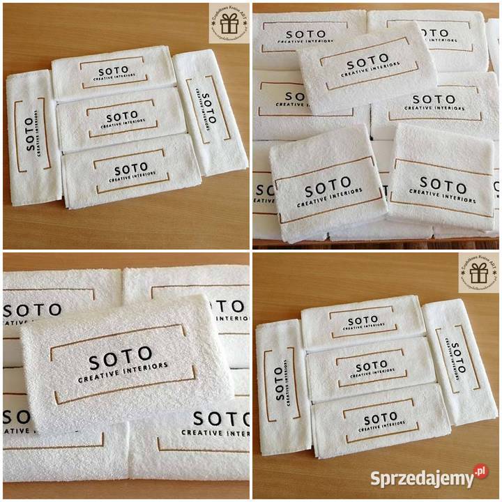 Ręcznik kosmetyczny z LOGO FIRMY salon piękności Fryzjerstwo i kosmetyka