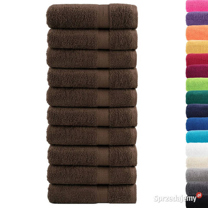Ręczniki premium SOLUND 10 brązowe 50x100 mazowieckie Warszawa