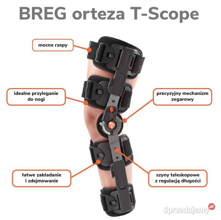 Breg TScope orteza kolanowa rehabilitacyjna Sprzęt rehabilitacyjny i ortopedyczny Warszawa sprzedam