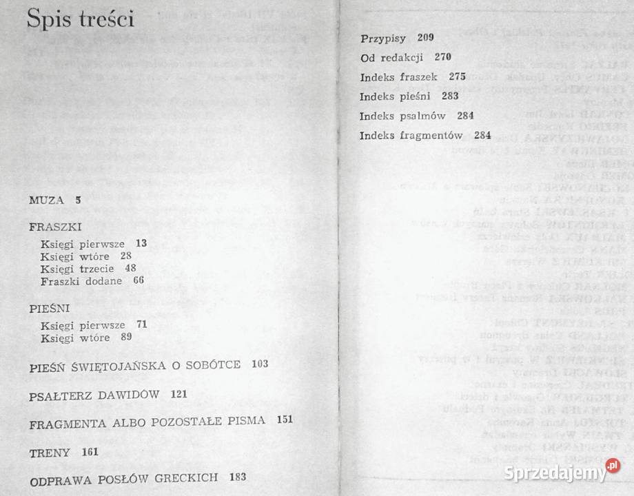 Sobie śpiewam a Muzom Jan Kochanowski Chełm