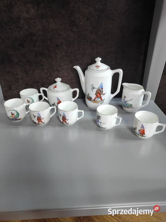 Stara porcelana dzieci elfy krasnale wróżki Legnica