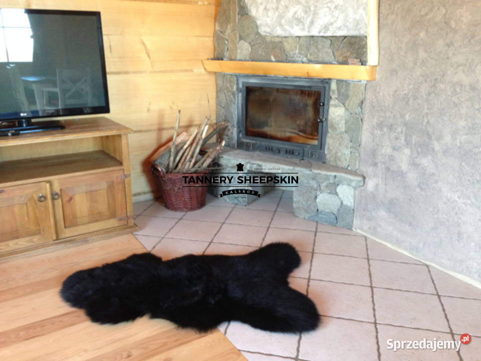 Skóra Owcza Czarna Skóra Naturalna XL małopolskie Szaflary