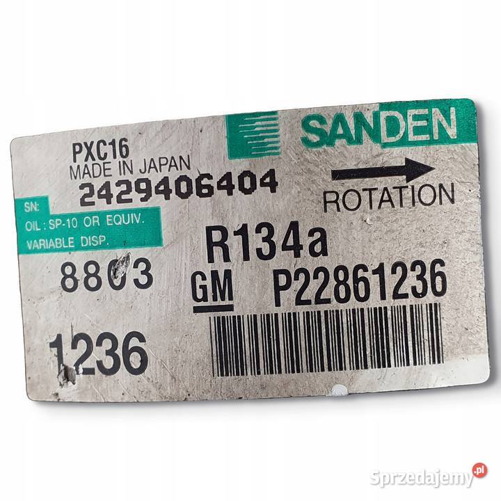 SPRĘŻARKA KLIMATYZACJI Opel Insignia 20 CDTI Kompresory klimatyzacji lubelskie