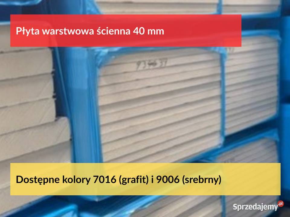 Płyta warstwowa 40 mm płyta obornicka ścienna wielkopolskie Puszczykowo sprzedam