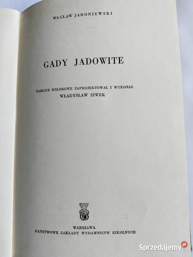 Gady jadowite Atlas Wacław Jaroniewski Gdynia