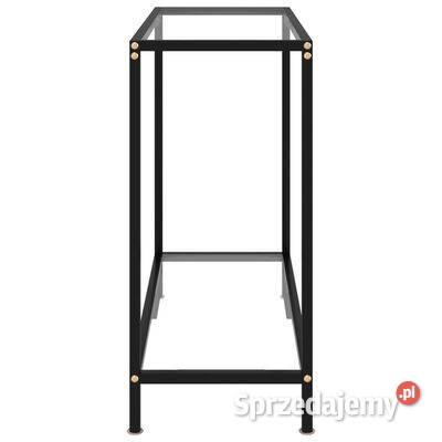 Stolik konsolowy przezroczysty 80x35x75 szkło Warszawa