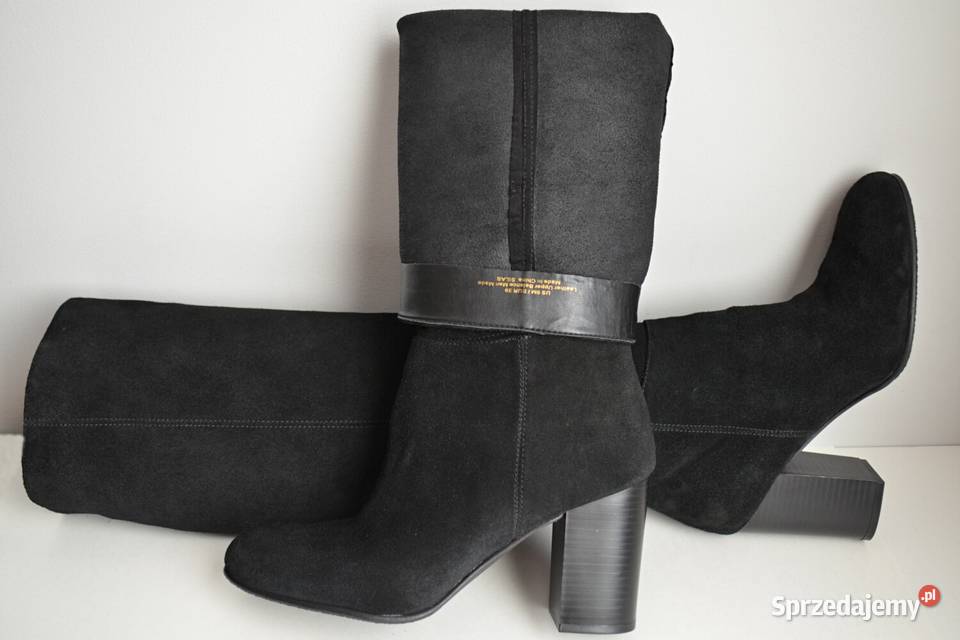 NIEBANALNE zamszowe kozaki Sam Edelman szersza Białystok